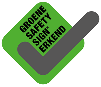 Groene Safety Sign Erkend